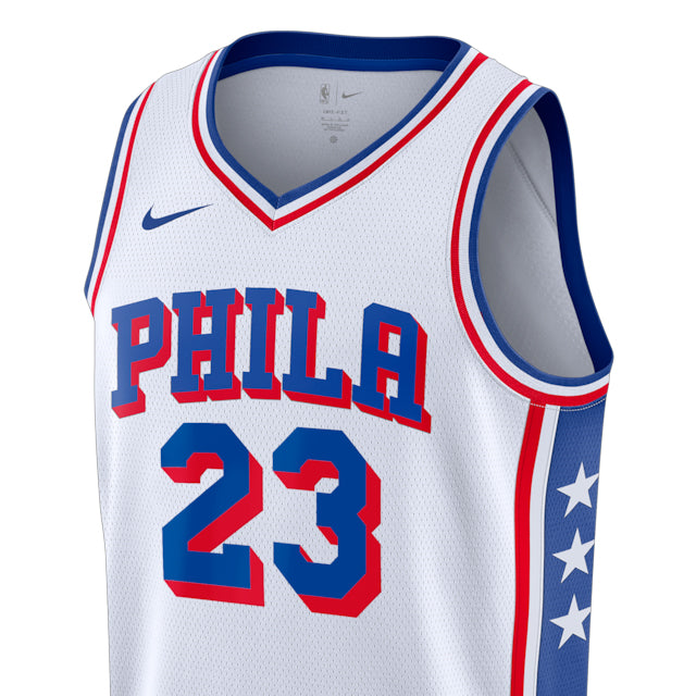 レブロン ジェームスモデル 海外取寄 ナイキ レプリカユニフォーム フィラデルフィア 76ers SWINGMAN JERSEY ASSOCIATION EDITION WHITE