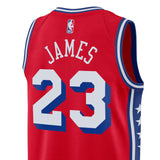レブロン ジェームスモデル 海外取寄 ジョーダンブランド レプリカユニフォーム フィラデルフィア 76ers SWINGMAN JERSEY STATEMENT EDITION RED