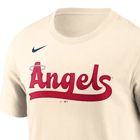 海外取寄 シティコネクト NIKE Tシャツ ロサンゼルス エンゼルス MLB CITY CONNECT WORDMARK T-SHIRT CREAM ナイキ LOS ANGELES ANGELS SHOHEI OHTANI