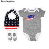 ナイキ ロンパース 【AMERICANA FUTURA LOGO 3 PIECE INFANT SET/GREY】 NIKE BABY