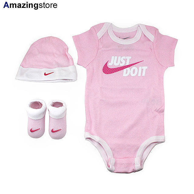 幼児用 ナイキ ロンパース NHN JDI 3 PIECE INFANT SET PINK