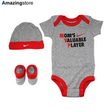 幼児用 ナイキ ロンパース NHN MVP 3 PIECE INFANT SET/DK GREY HEATHER NIKE チャイルド CHILD TODDER トダー ベイビー BABY ベビー ダークグレーヘザー