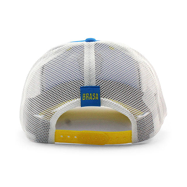 ナイキ メッシュキャップ サッカー ブラジル代表 RISE TRUCKER MESH CAP BLUE