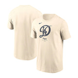 海外取寄 NIKE Tシャツ ロサンゼルス ドジャース 2024 CITY CONNECT LOGO T-SHIRT CREAM