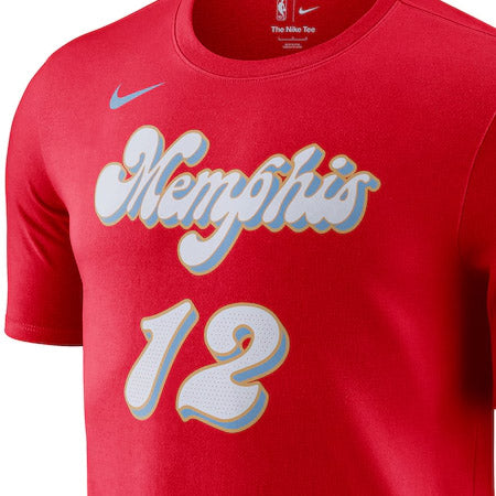 海外取寄 ジャ モラントモデル ナイキ Tシャツ 2024-25 CITY EDITION NAME&NUMBER T-SHIRT RED