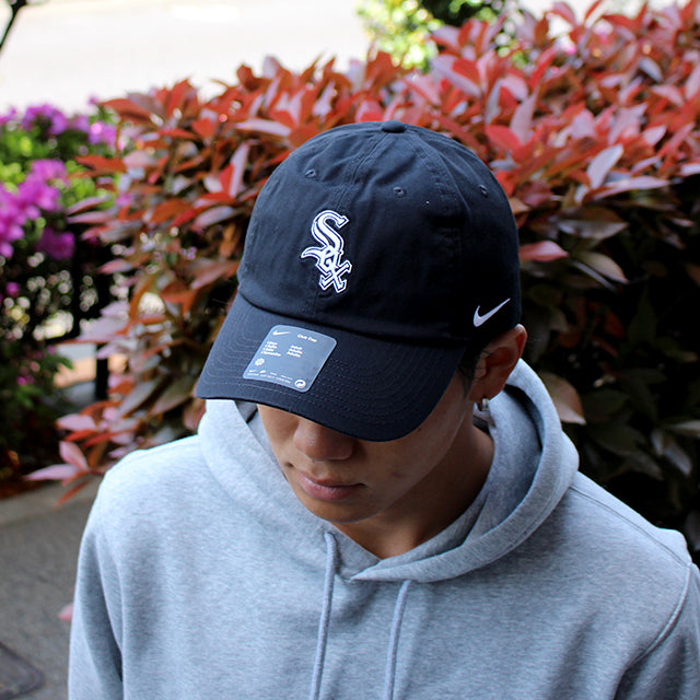ナイキ キャップ シカゴ ホワイトソックス NIKE CLUB UNSTRUCTURED ORGANIC COTTON CAP BLACK