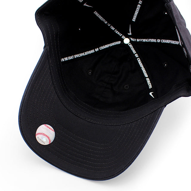ナイキ キャップ シカゴ ホワイトソックス NIKE CLUB UNSTRUCTURED ORGANIC COTTON CAP BLACK