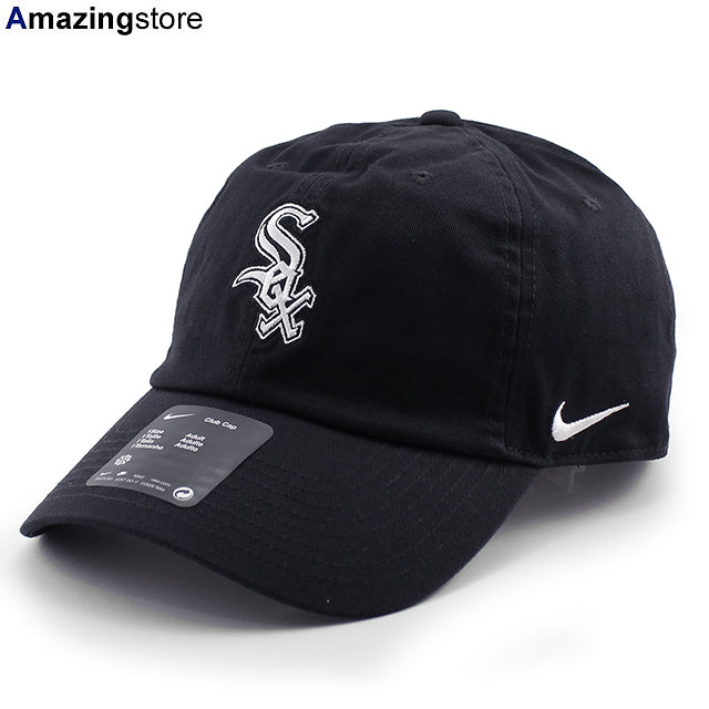 ナイキ キャップ シカゴ ホワイトソックス NIKE CLUB UNSTRUCTURED ORGANIC COTTON CAP BLACK