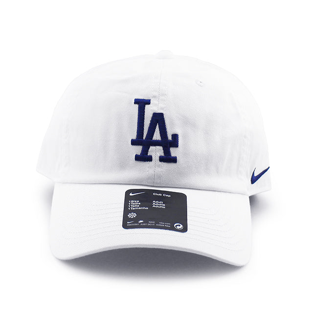 ナイキ キャップ ロサンゼルス ドジャース NIKE CLUB UNSTRUCTURED ORGANIC COTTON CAP WHITE