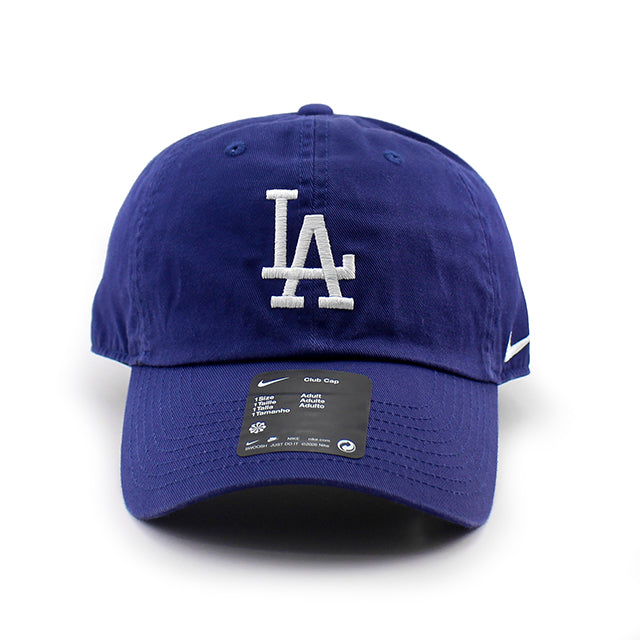 ナイキ キャップ ロサンゼルス ドジャース NIKE CLUB UNSTRUCTURED ORGANIC COTTON CAP ROYAL BLUE