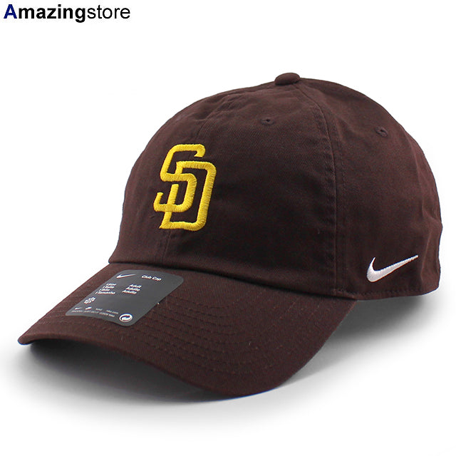 ナイキ キャップ サンディエゴ パドレス NIKE CLUB UNSTRUCTURED ORGANIC COTTON CAP BROWN