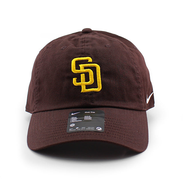 ナイキ キャップ サンディエゴ パドレス NIKE CLUB UNSTRUCTURED ORGANIC COTTON CAP BROWN
