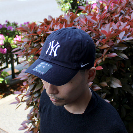 ナイキ キャップ ニューヨーク ヤンキース NIKE CLUB UNSTRUCTURED ORGANIC COTTON CAP PITCH BLUE