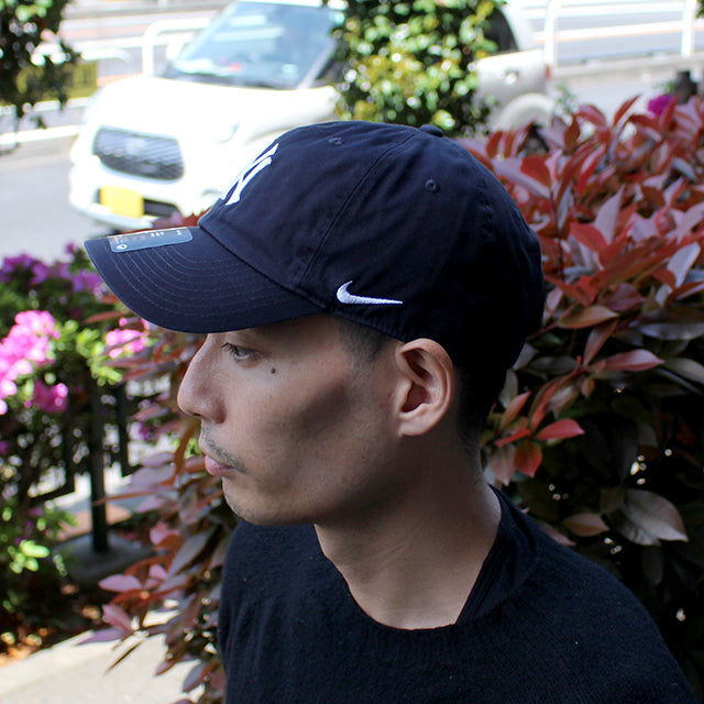 ナイキ キャップ ニューヨーク ヤンキース NIKE CLUB UNSTRUCTURED ORGANIC COTTON CAP PITCH BLUE