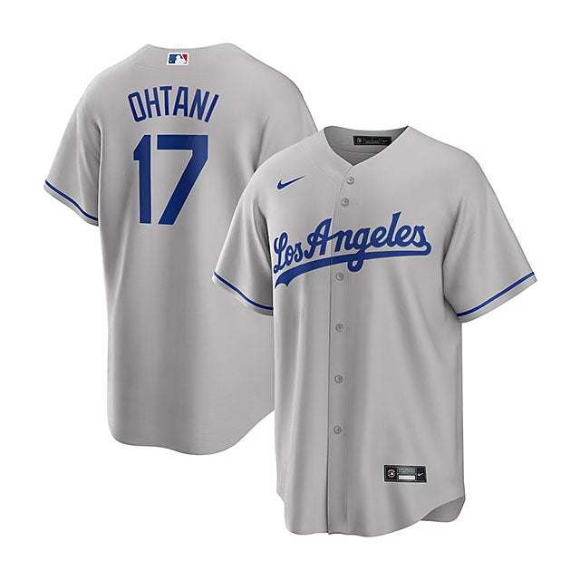 海外取寄 大谷翔平モデル NIKE レプリカユニフォーム ROAD REPLICA COOL BASE PLAYER JERSEY グレー ロード ナイキ ロサンゼルス ドジャース LOS ANGELES DODGERS