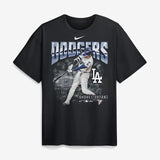 大谷翔平モデル 海外取寄 ナイキ Tシャツ ロサンゼルス ドジャース ENLARGED PLAYER GRAPHIC MAX90 HEEAVYWEIGHT T-SHIRT BLACK