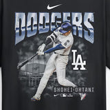 大谷翔平モデル 海外取寄 ナイキ Tシャツ ロサンゼルス ドジャース ENLARGED PLAYER GRAPHIC MAX90 HEEAVYWEIGHT T-SHIRT BLACK