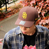 ナイキ キャップ サンディエゴ パドレス DRI-FIT CLUB STRUCTURED CAP BROWN GOLD