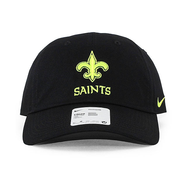 ナイキ キャップ ニューオリンズ セインツ NFL HERITAGE 86 VOLT STRAPBACK CAP H86 BLACK NIKE NEW ORLEANS SAINTS