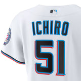 イチロー 2025 日米 野球殿堂入り海外取寄 女性用 ナイキ ホーム ユニフォーム マイアミ マーリンズ