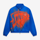 海外取寄 ナイキ ジャケット オクラホマシティ サンダー JACKET 2026-27 STANDARD ISSUE ON-COURT GAME THEATER LOUD FULL-ZIP JACKET BLUE
