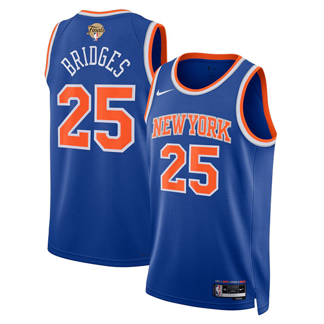 ミケル ブリッジズモデル 海外取寄 ナイキ レプリカユニフォーム ニューヨーク ニックス 2026 NBA FINALS PATCH SWINGMAN JERSEY ICON EDITION BLUE