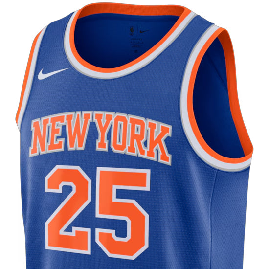 ミケル ブリッジズモデル 海外取寄 ナイキ レプリカユニフォーム ニューヨーク ニックス 2026 NBA FINALS PATCH SWINGMAN JERSEY ICON EDITION BLUE