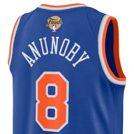 OG アヌノビーモデル 海外取寄 ナイキ レプリカユニフォーム ニューヨーク ニックス 2026 NBA FINALS PATCH SWINGMAN JERSEY ICON EDITION BLUE