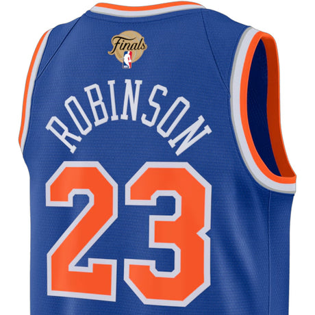 ミッチェル ロビンソンモデル 海外取寄 ナイキ レプリカユニフォーム ニューヨーク ニックス 2026 NBA FINALS PATCH SWINGMAN JERSEY ICON EDITION BLUE