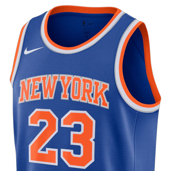 ミッチェル ロビンソンモデル 海外取寄 ナイキ レプリカユニフォーム ニューヨーク ニックス 2026 NBA FINALS PATCH SWINGMAN JERSEY ICON EDITION BLUE