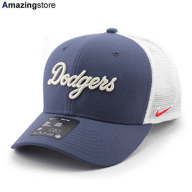 ナイキ キャップ ロサンゼルス ドジャース CITY CONNECT DRI-FIT RISE STRUCTURED TRUCKER CAP THUNDER BLUE-WHITE