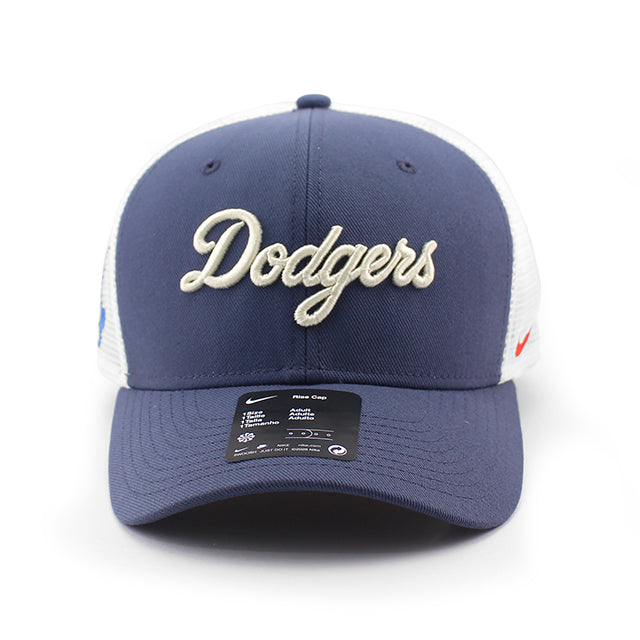 ナイキ キャップ ロサンゼルス ドジャース CITY CONNECT DRI-FIT RISE STRUCTURED TRUCKER CAP THUNDER BLUE-WHITE