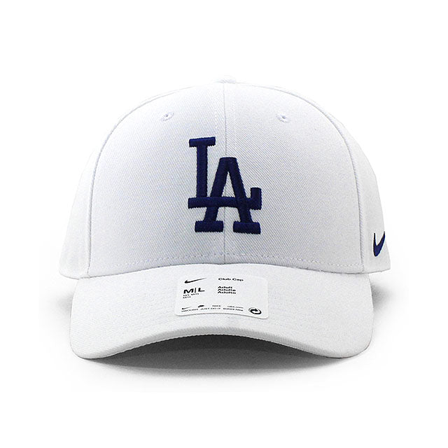 ナイキ キャップ ロサンゼルス ドジャース MLB EVERGREEN CLUB PERFORMANCE ADJUSTABLE CAP WHITE