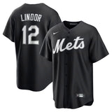 フランシスコ リンドーアモデル 海外取寄 NIKE レプリカユニフォーム ニューヨーク メッツ 2025 MLB LIGHTS OUT REPLICA PLAYER JERSEY BLACK