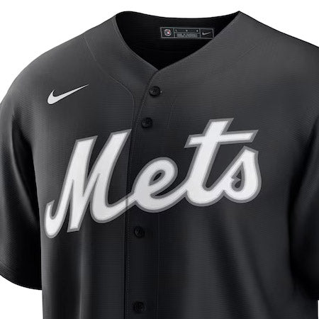 フランシスコ リンドーアモデル 海外取寄 NIKE レプリカユニフォーム ニューヨーク メッツ 2025 MLB LIGHTS OUT REPLICA PLAYER JERSEY BLACK