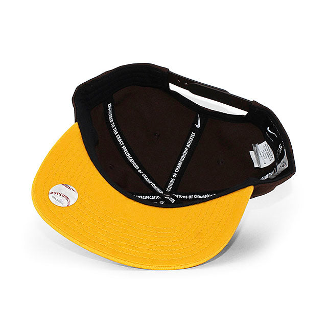 ナイキ キャップ サンディエゴ パドレス MLB EVERGREEN CLUB SNAPBACK CAP BROWN