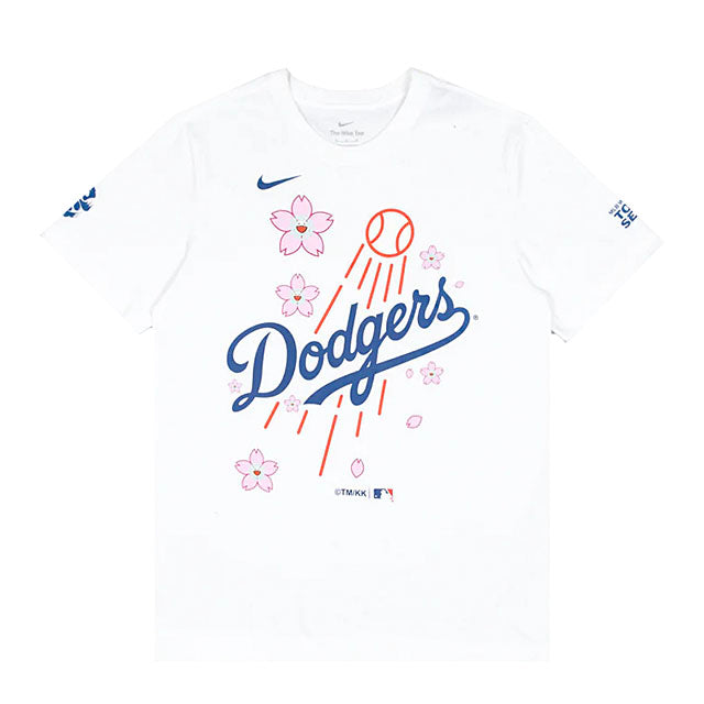 村上隆コラボ 2025 東京シリーズモデル 海外取寄 NIKE Tシャツ ロサンゼルス ドジャース 2025 MLB WORLD TOUR TOKYO SERIES T-SHIRT WHITE