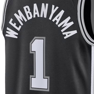 海外取寄 ビクター ウェンバンヤマモデル ナイキ レプリカユニフォーム サンアントニオ スパーズ 2023 NBA DRAFT FIRST ROUND PICK WINGMAN JERSEY BLACK SAN ANTONIO SPURS