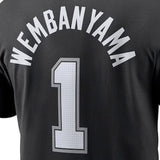 海外取寄 ビクター ウェンバンヤマモデル ナイキ Tシャツ サンアントニオ スパーズ 2023 NBA DRAFT FIRST ROUND PICK NAME&NUMBER T-SHIRT BLACK SAN ANTONIO SPURS