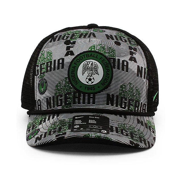ナイキ メッシュキャップ サッカー ナイジェリア代表 RISE ROPE TRUCKER MESH CAP BLACK