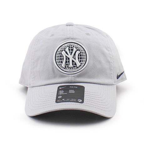 ナイキ キャップ ニューヨーク ヤンキース PRIMETIME CLUB UNSTRUCTURED ORGANIC COTTON CAP GREY