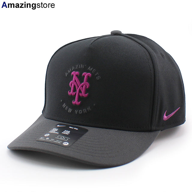 ナイキ キャップ ニューヨーク メッツ CITY CONNECT DRI-FIT RISE 5 PANEL ADJUSTABLE CAP BLACK-ANTHRACITE
