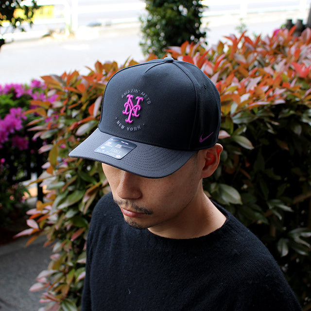 ナイキ キャップ ニューヨーク メッツ CITY CONNECT DRI-FIT RISE 5 PANEL ADJUSTABLE CAP BLACK-ANTHRACITE