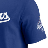 予約販売 山本由伸モデル 2025 ワールドシリーズチャンピオン 海外取寄 ナイキ Tシャツ ロサンゼルス ドジャース MLB 2025 WORLD SERIES CHAMPIONS NAME & NUMBER T-SHIRT ROYAL BLUE