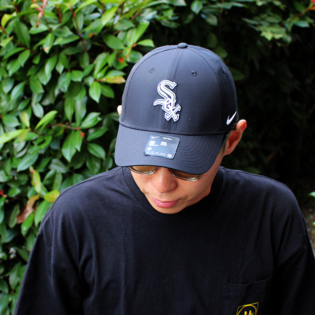 ナイキ キャップ シカゴ ホワイトソックス CLUB STRUCTURED UV POLY RIPSTOP CAP BLACK