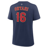 女性用 WBC 大谷翔平モデル 海外取寄 ナイキ Tシャツ 日本代表 2026 WORLD BASEBALL CLASSIC NAME&NUMBER T-SHIRT NAVY