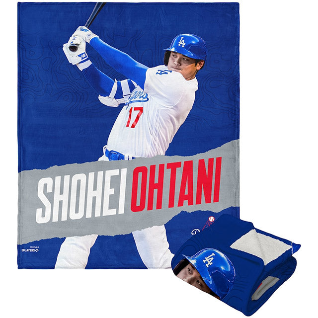 大谷翔平モデル 海外取寄 シェルパブランケット ロサンゼルス ドジャース MLB PLYER SILK TOUCH SHERPA THROW BLANKET