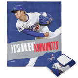 山本由伸モデル 海外取寄 ブランケット ロサンゼルス ドジャース MLB PLYER SILK TOUCH THROW BLANKET