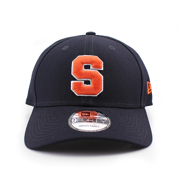 ニューエラ キャップ 9FORTY シラキュース オレンジ NCAA THE LEAGUE ADJUSTABLE CAP NAVY