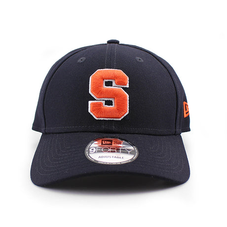 ニューエラ キャップ 9FORTY シラキュース オレンジ NCAA THE LEAGUE ADJUSTABLE CAP NAVY